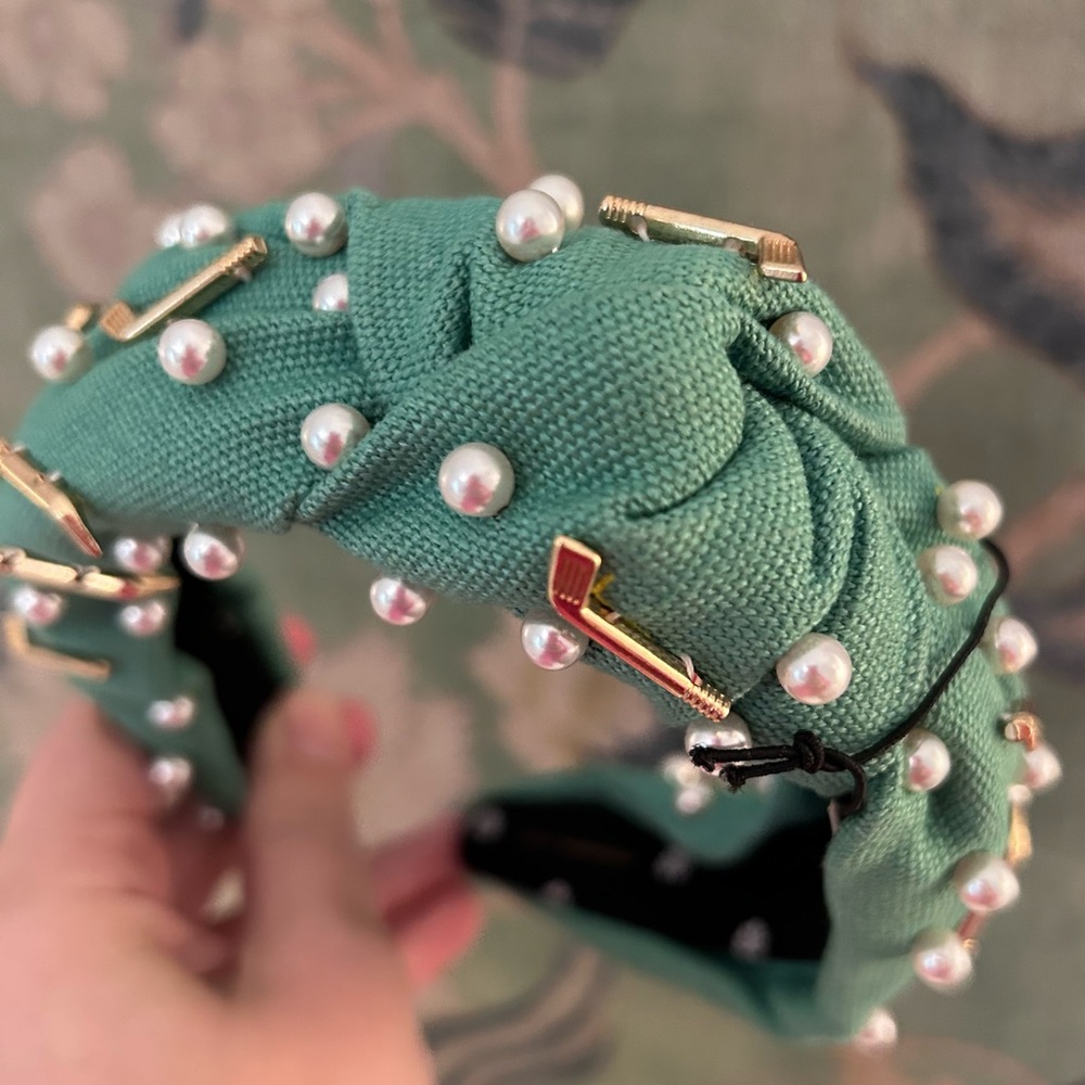 NWT Lele Sadoughi Golf embellished headband
